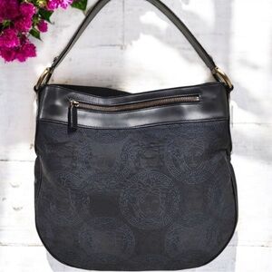 Versace Black Hobo Bag